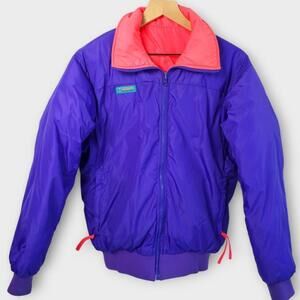 Columbia Vintage 90s Reversible Puffer Down Coat
